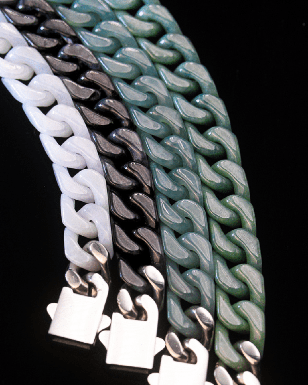 Cuban Link Jade Bracelets