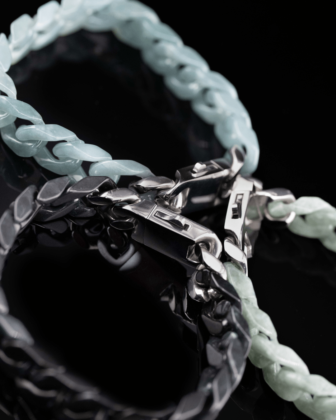 Cuban Link Jade Bracelets