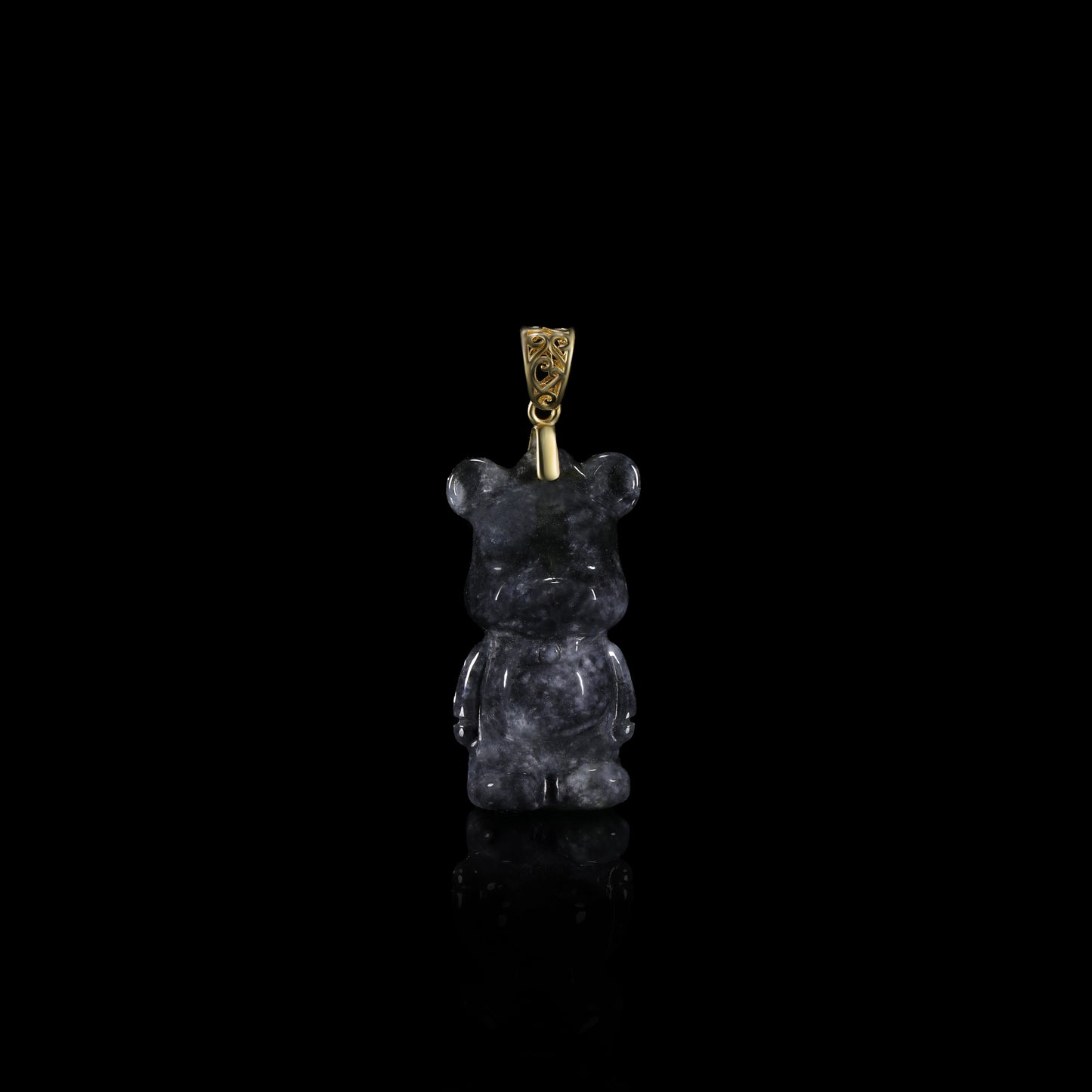 Pendant60 Black Jade Teddy Bear Pendant
