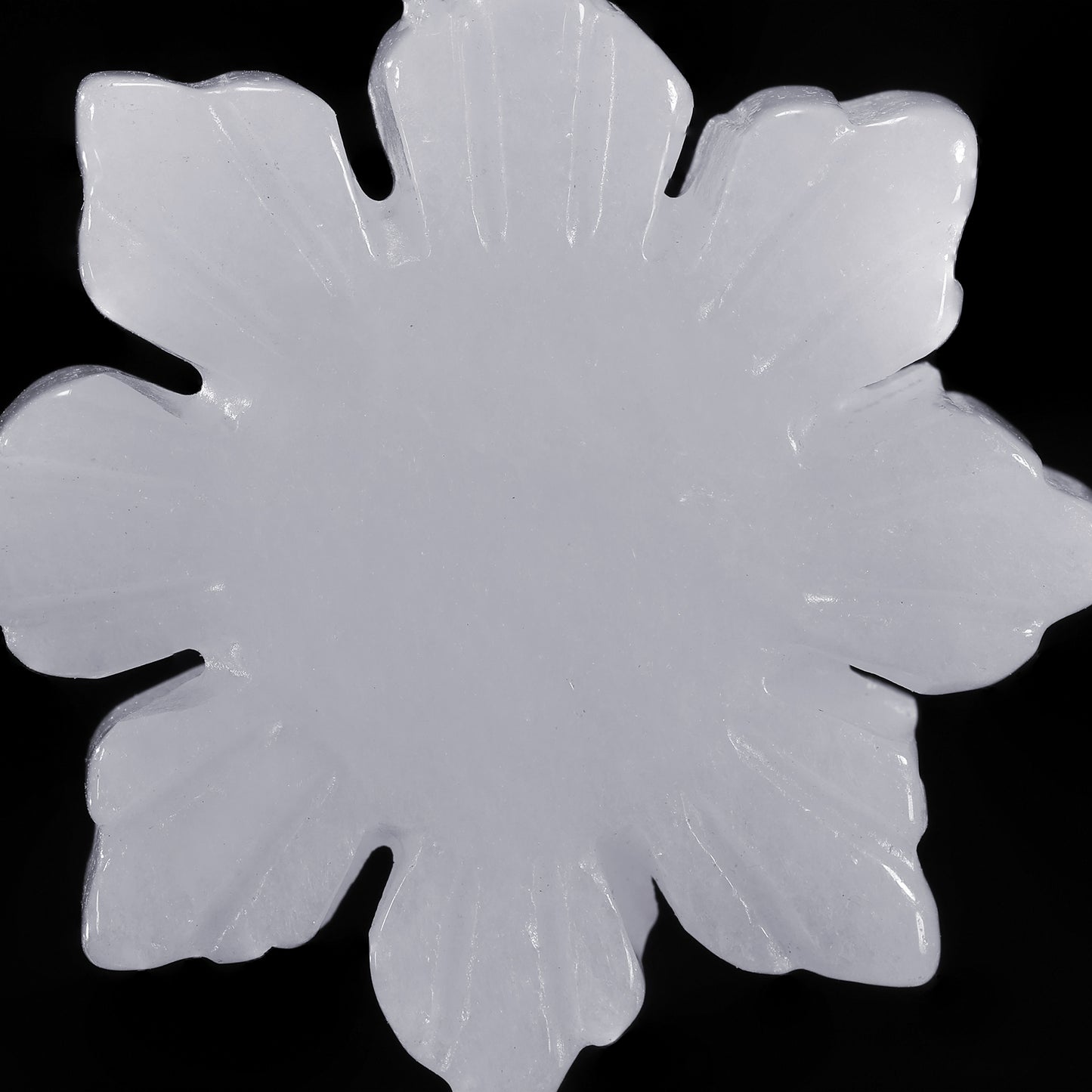 Pendant11 Big White Petal Flower Jade Pendant