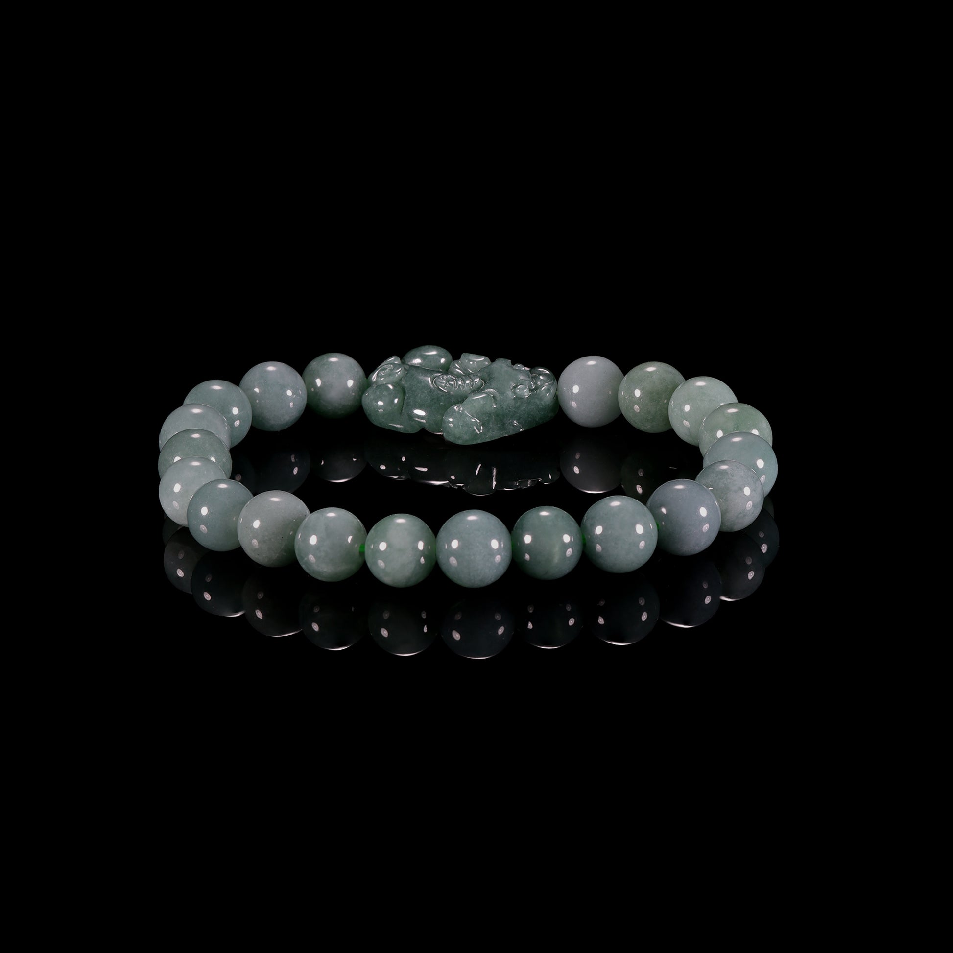 Natural Jadeite Pixiu Bracelet - Grade A Natural Jade Jewelry