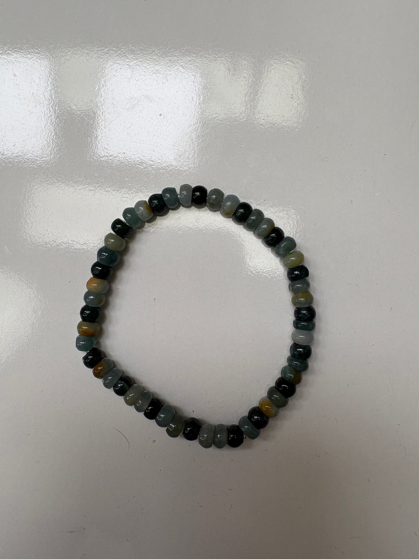 Natural Jadeite Beaded Bracelet | Multi-Color Jade - Grade A Natural Jade Jewelry