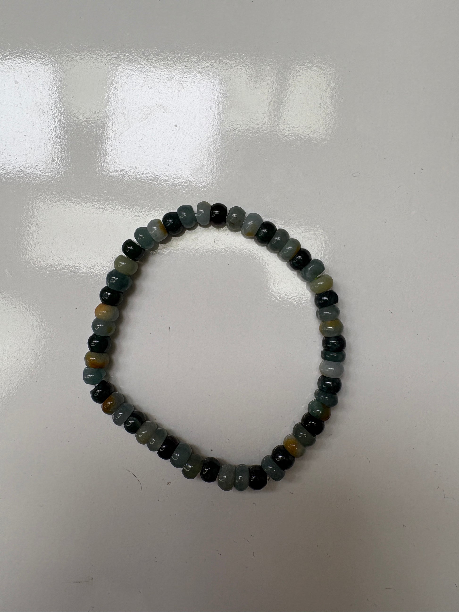 Natural Jadeite Beaded Bracelet | Multi-Color Jade - Grade A Natural Jade Jewelry
