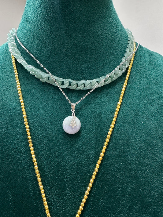 Lavender Donut (sliver clasp)