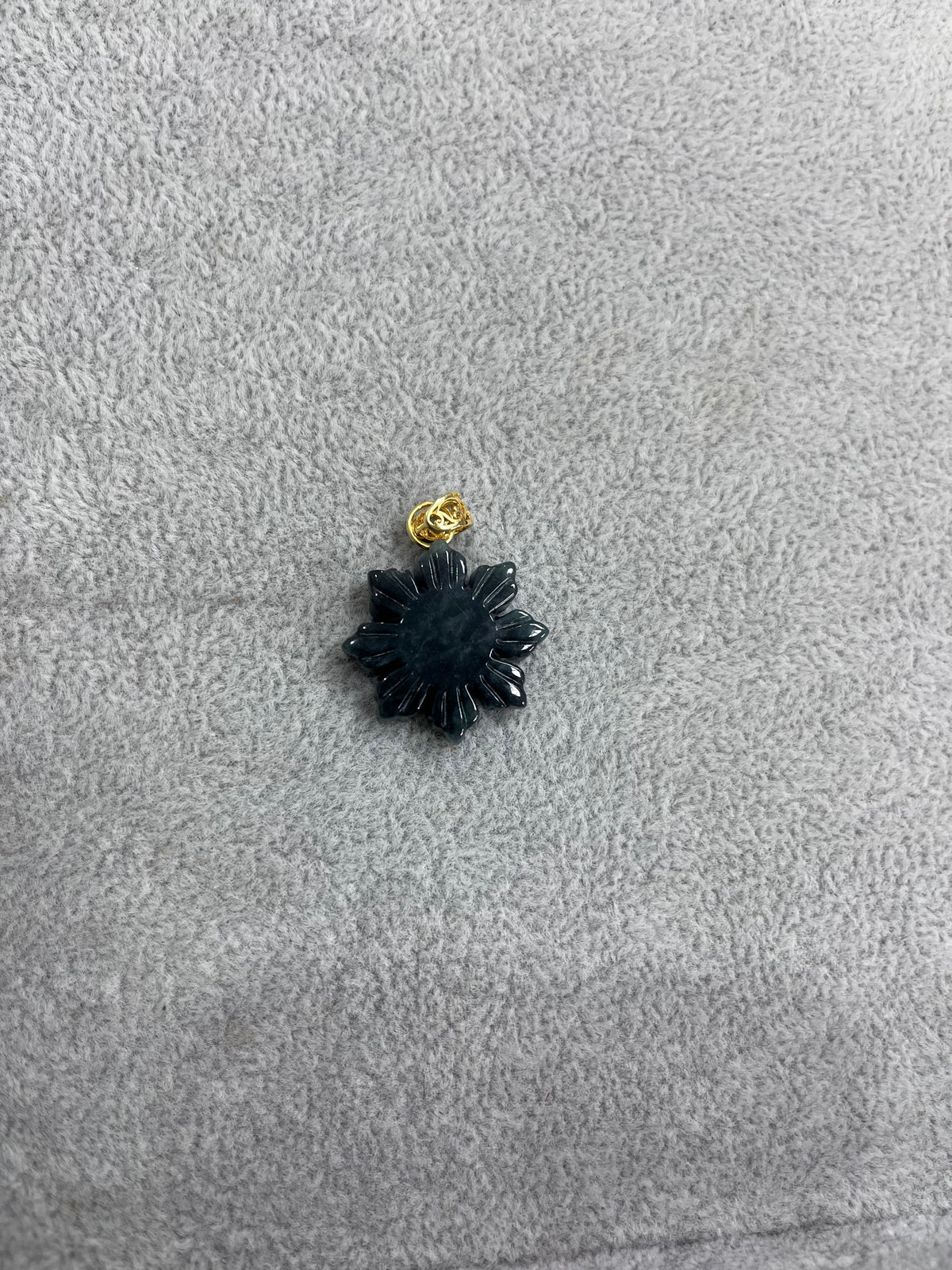 Small Black Filipino Sun Jade Pendant