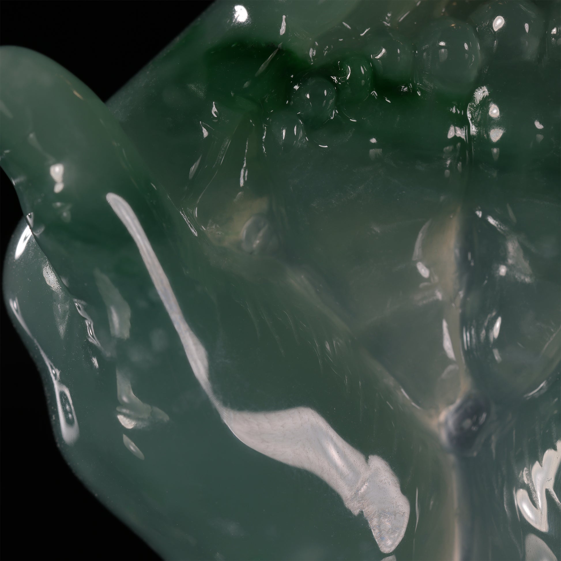 Natural Icy Green Jadeite Buddha's Hand Pendant | Cupped Hands Carving | 18K Gold Bail - Grade A Natural Jade Jewelry