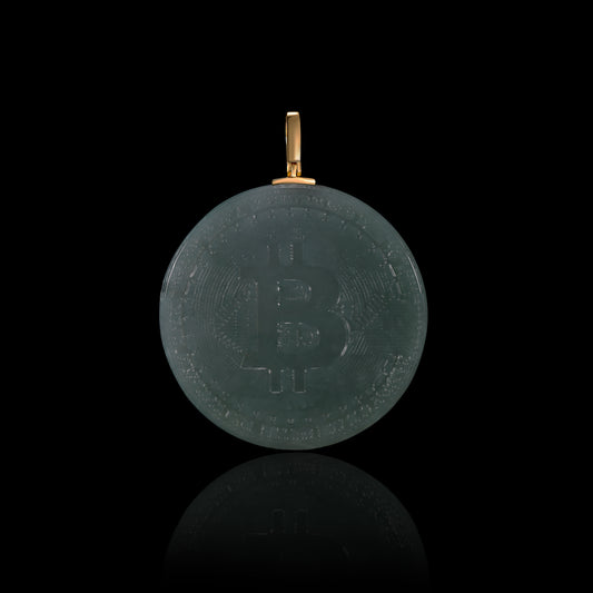 Pendant32 Bitcoin Jade Coin Pendant