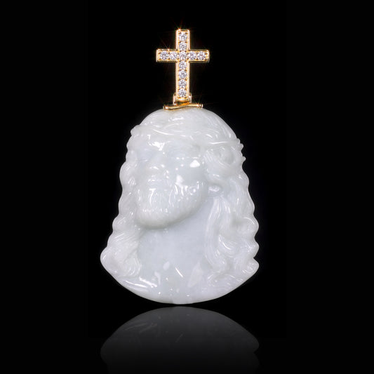 Pendant31 Jesus Cross Jade Pendant