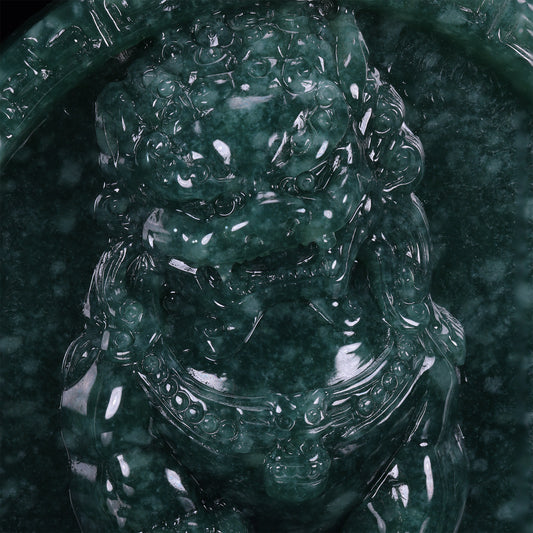 pendant64 Natural Jade Pixiu Guardian Pendant Necklace