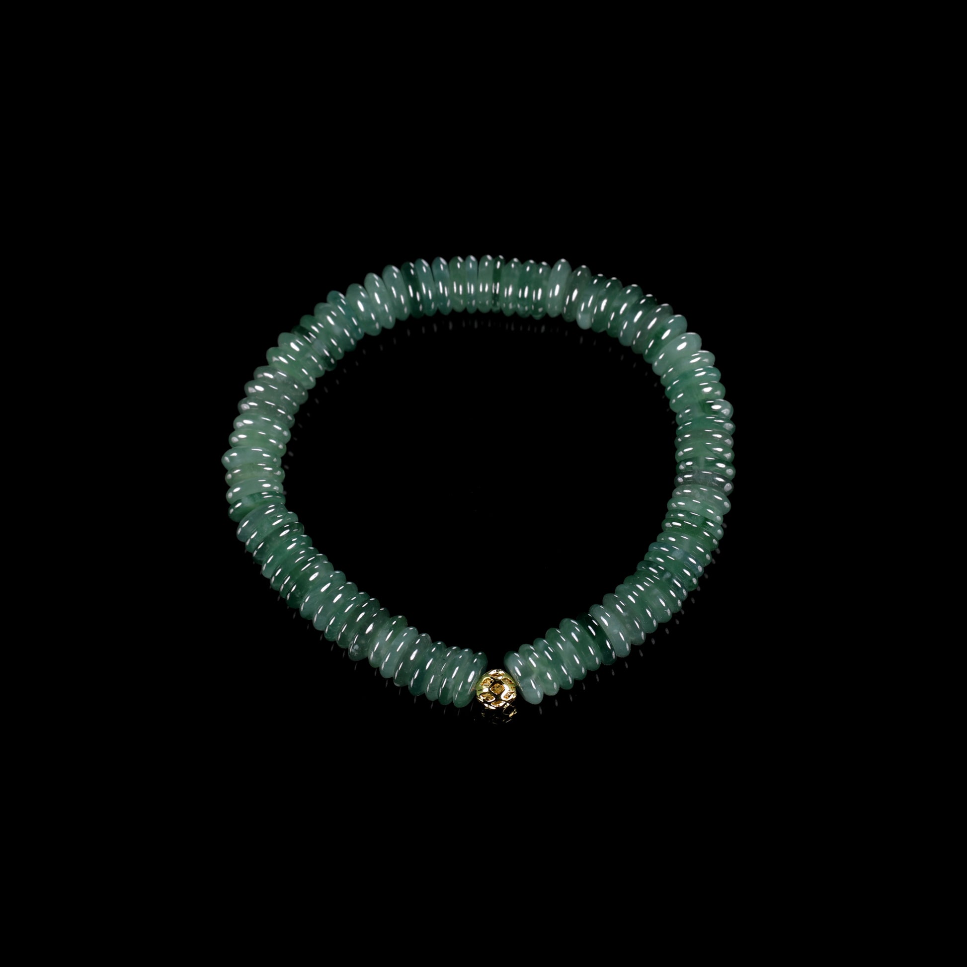 Natural Jade Abacus Bead Bracelet - Grade A Natural Jade Jewelry
