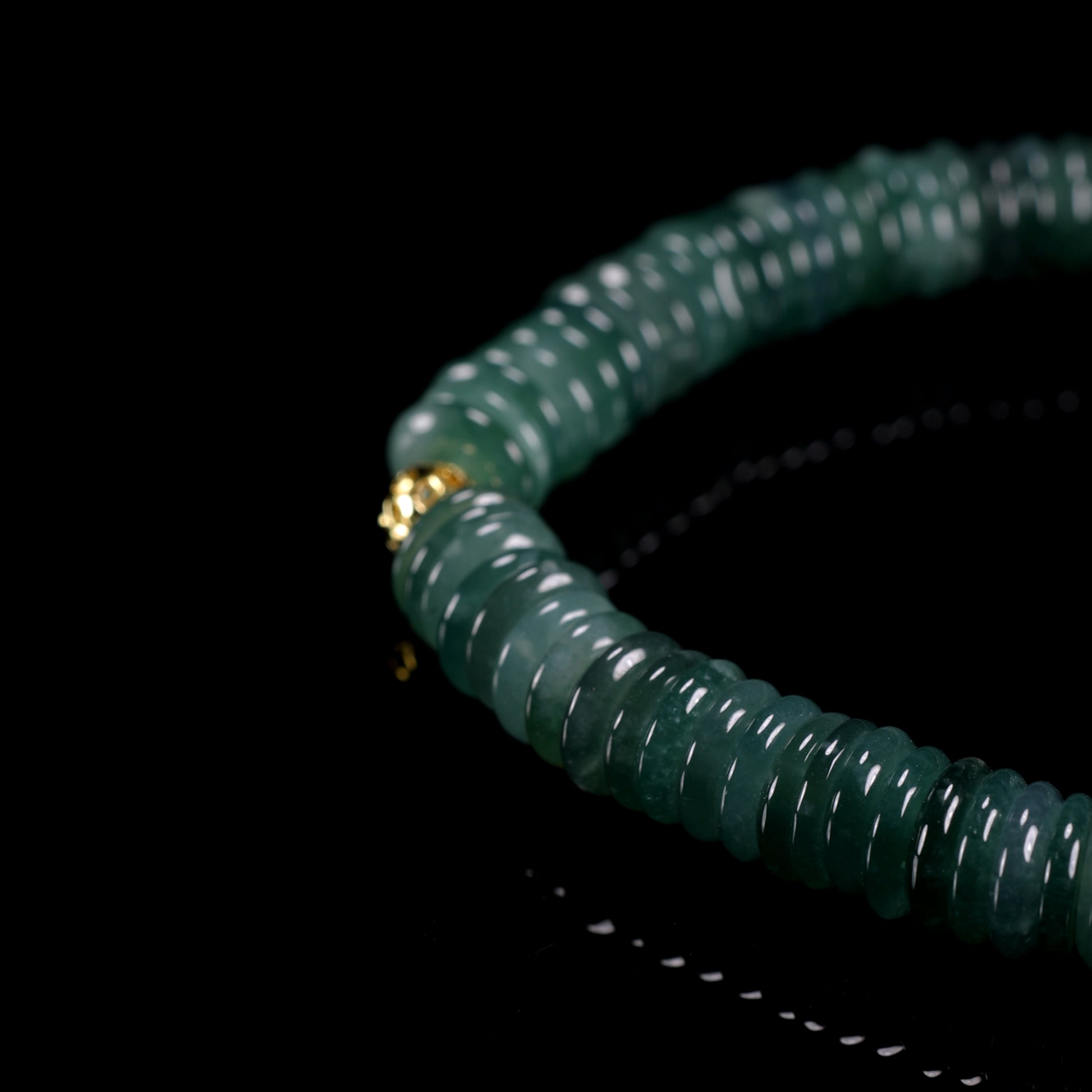 Natural Jade Abacus Bead Bracelet - Grade A Natural Jade Jewelry