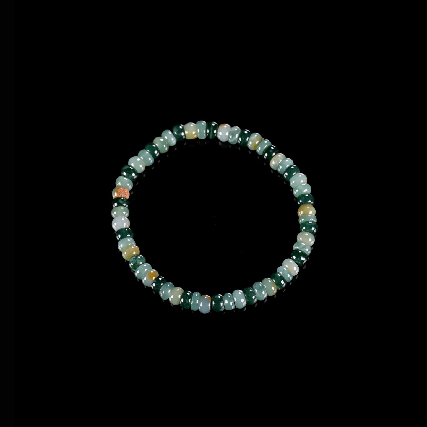 Multicolor Natural Jade Abacus Bead Bracelet - Grade A Natural Jade Jewelry