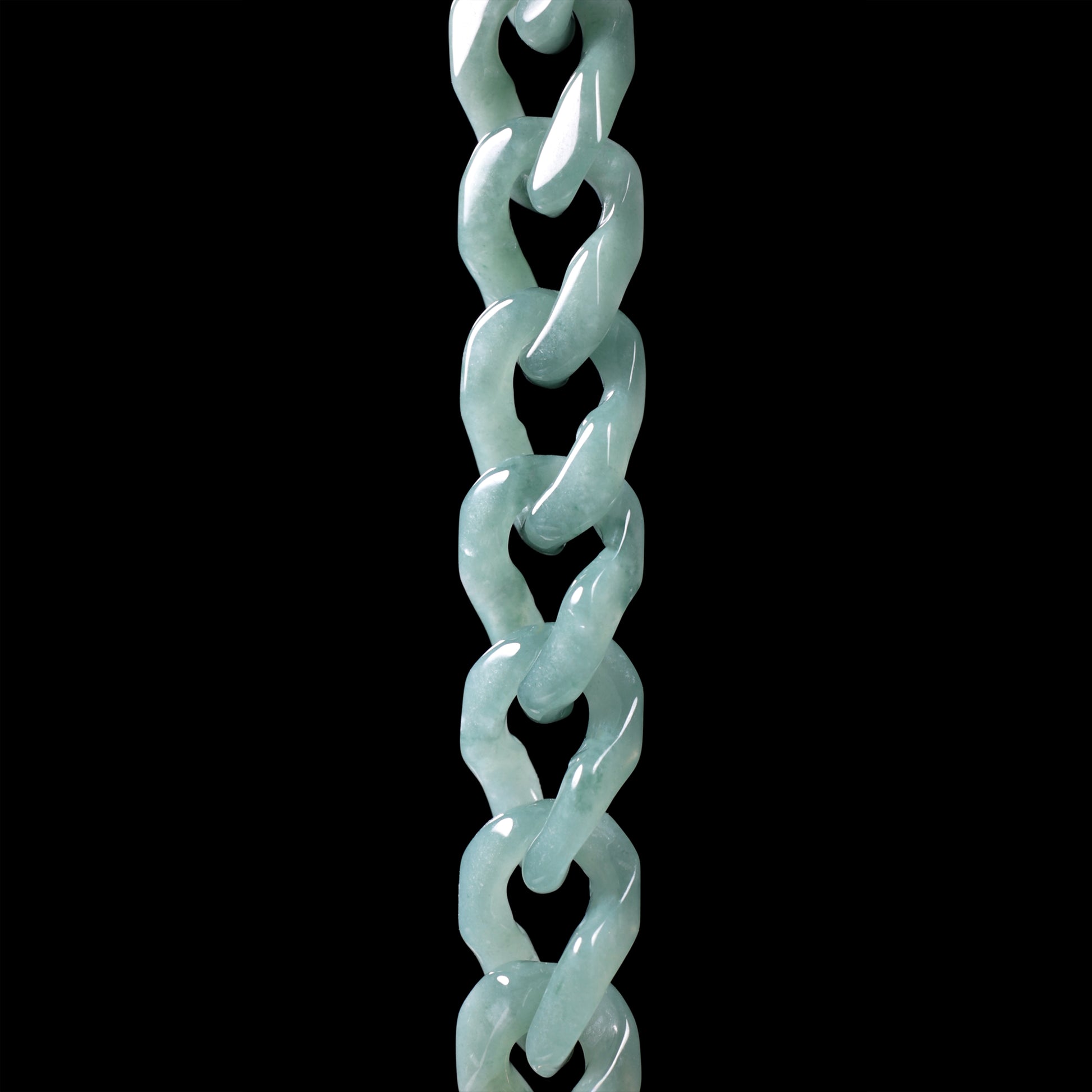 Natural Jade Cuban Link Bracelet - Grade A Natural Jade Jewelry