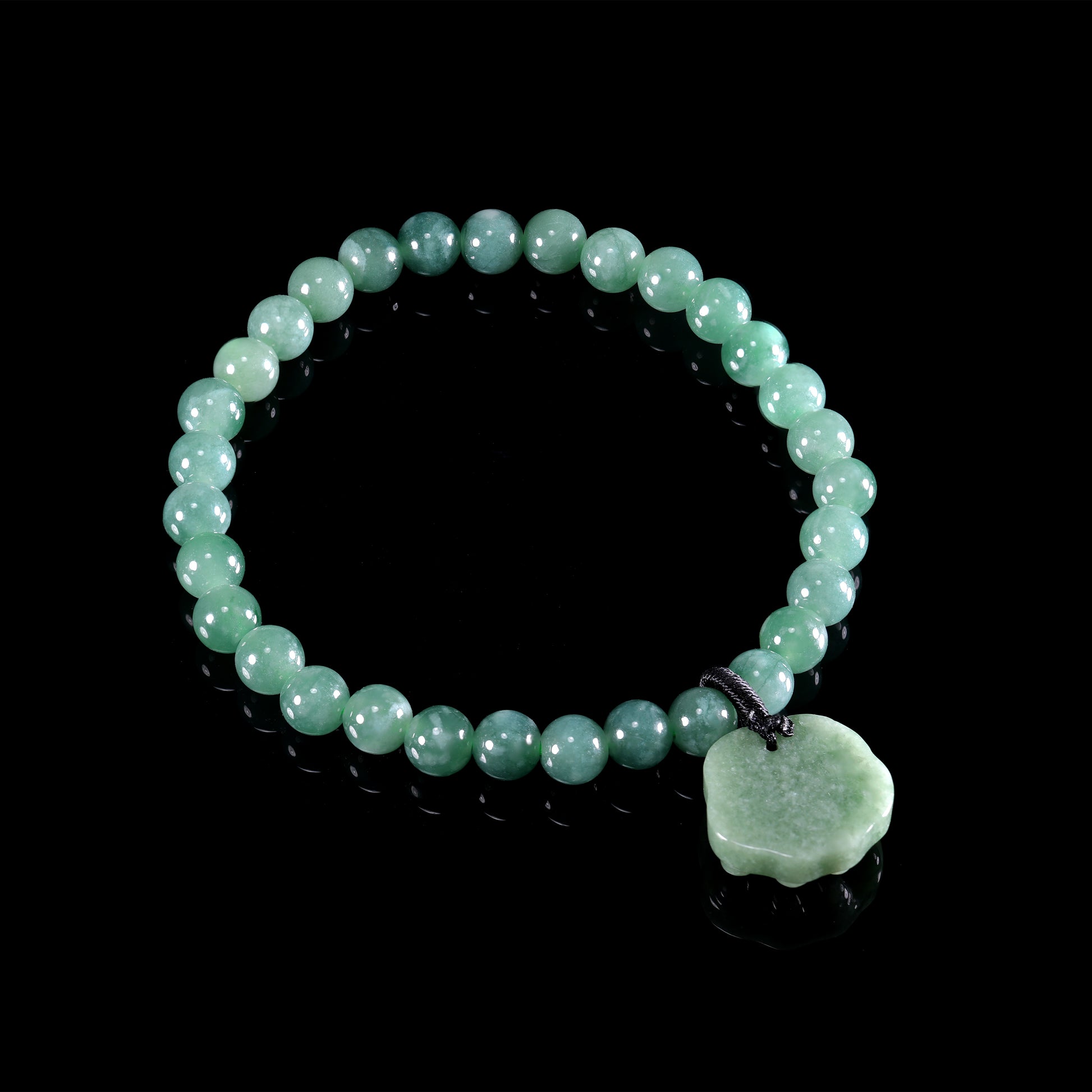 Natural Jade Pixiu Charm Bracelet - Grade A Natural Jade Jewelry
