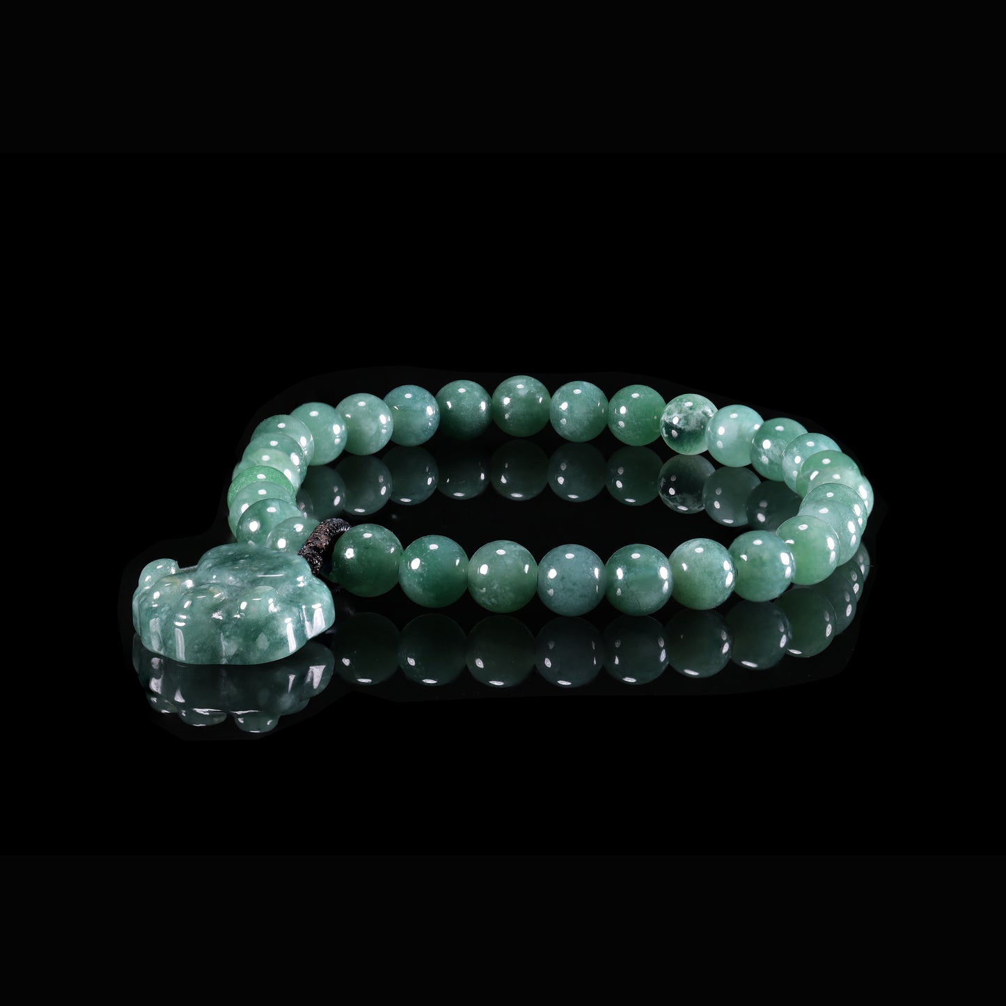 Natural Jade Pixiu Charm Bracelet - Grade A Natural Jade Jewelry