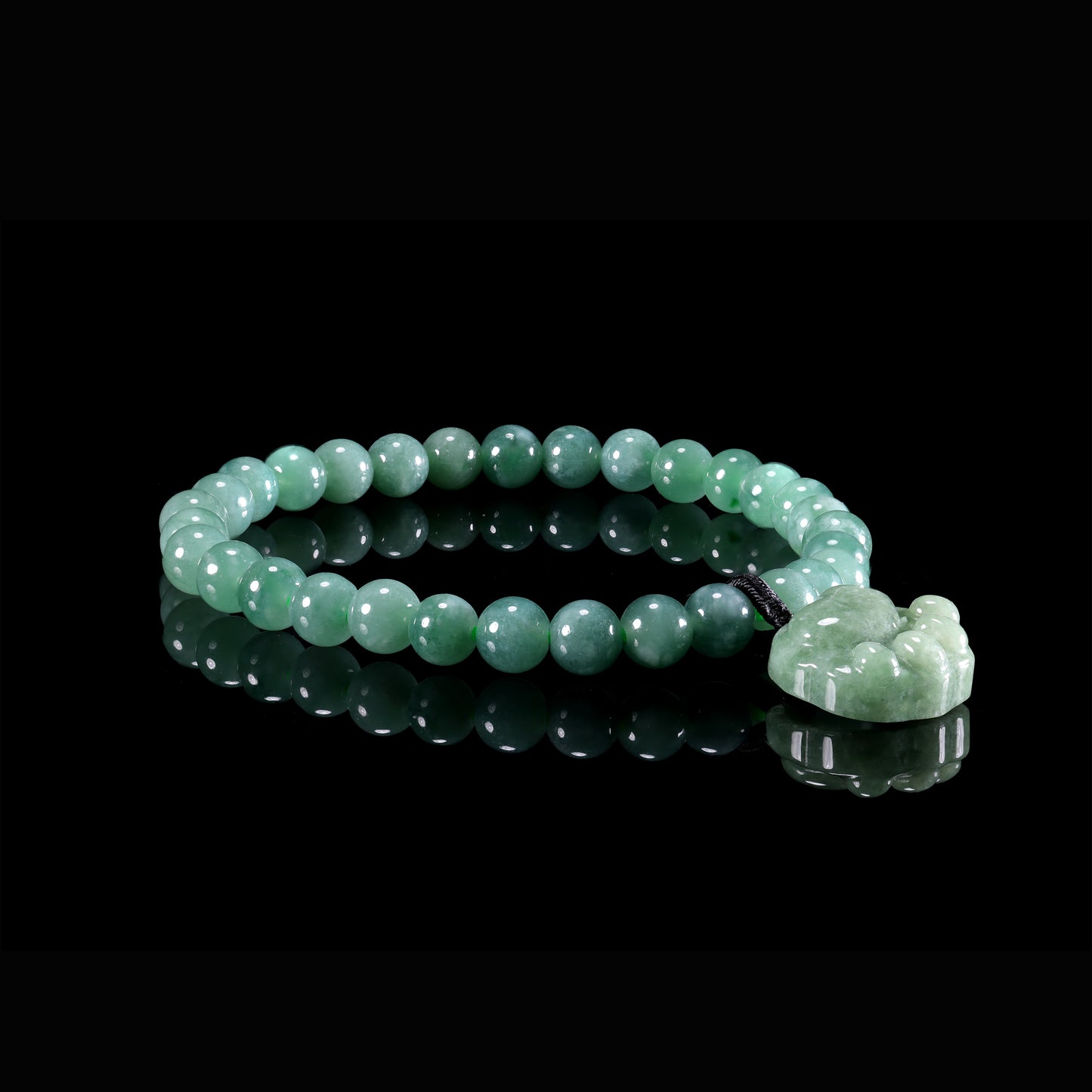 Natural Jade Pixiu Charm Bracelet - Grade A Natural Jade Jewelry