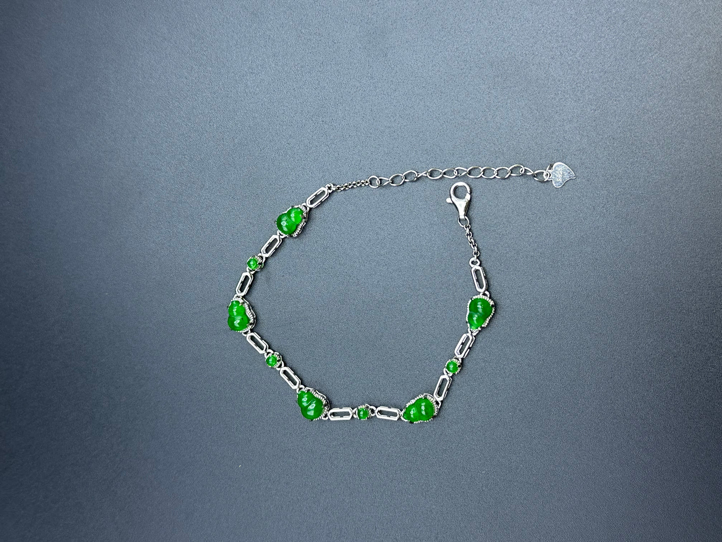 Bracelet16 Green Jade Station Bracelet