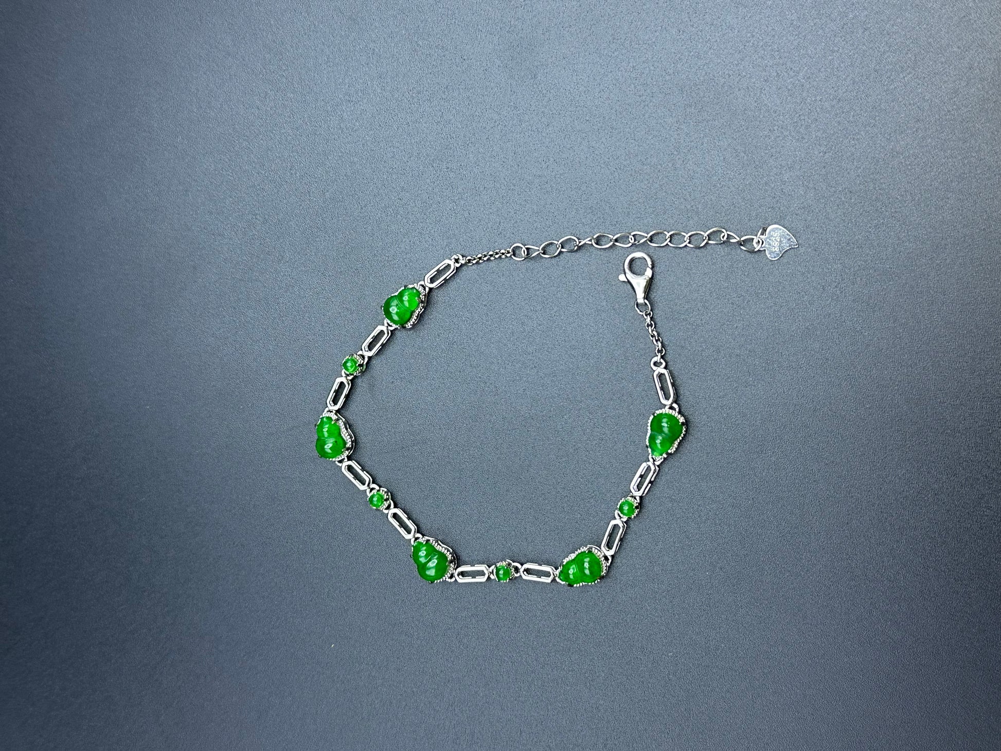 Bracelet16 Green Jade Station Bracelet
