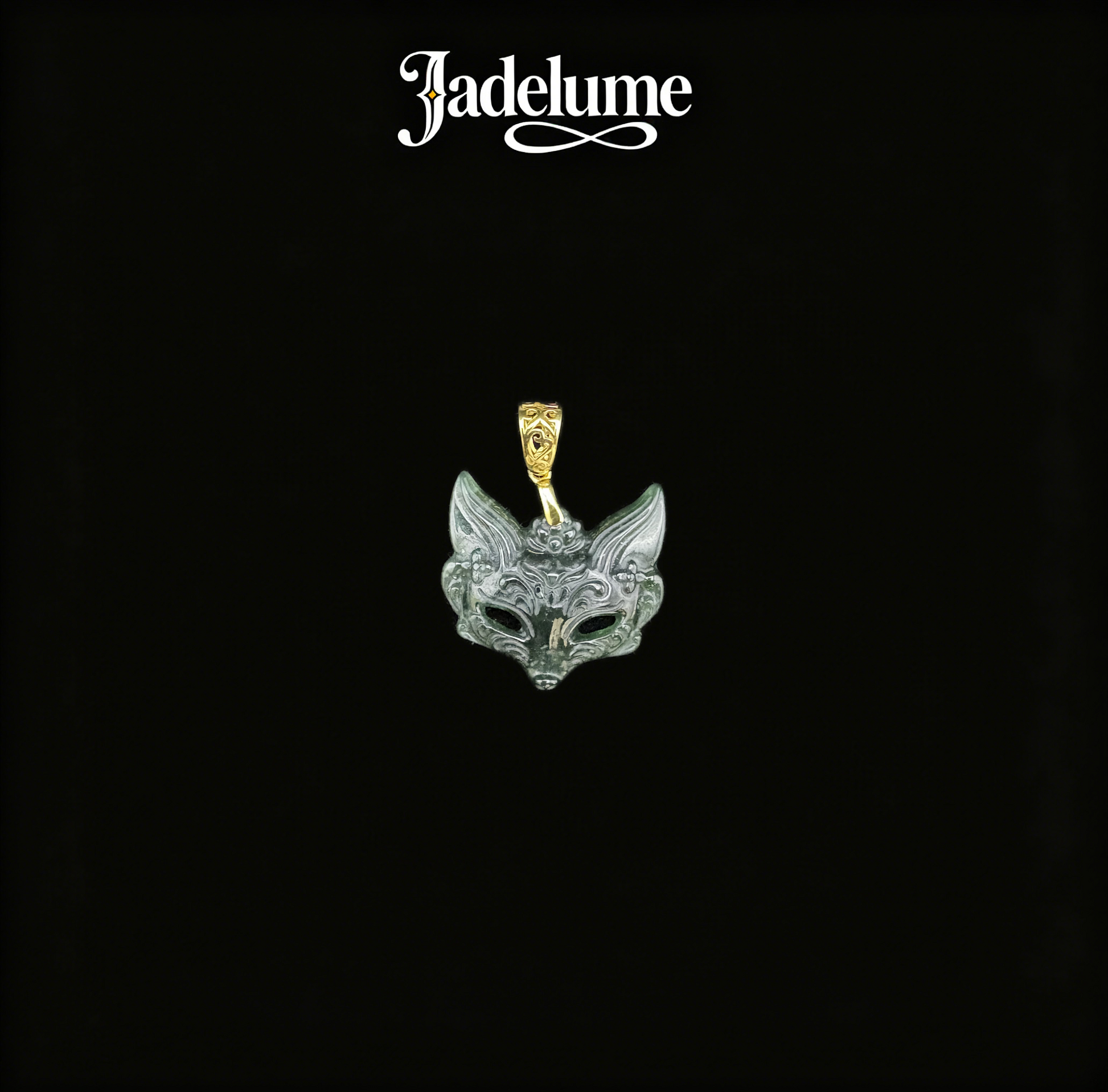 Pendant3 Fox Mask Jade Pendant