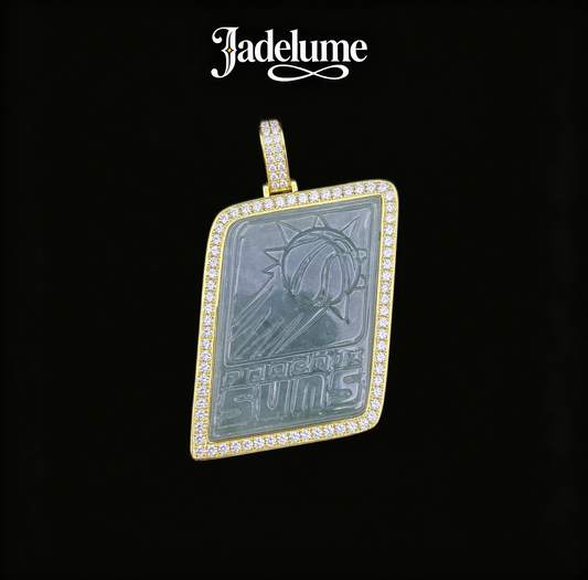 Pendant52 Rectangular Emblem Jade Pendant