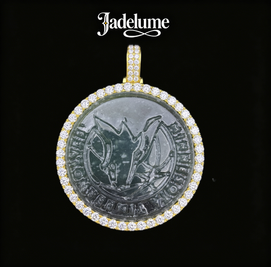 Pendant54 Round Emblem Jade Pendant