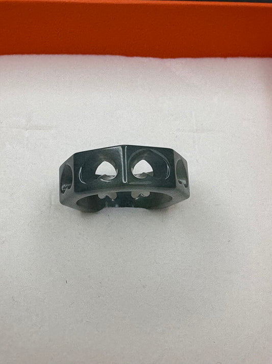 Ring6 Openwork Jade Band Ring