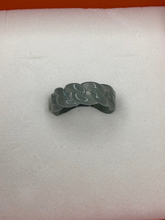 Ring7 Floral Jade Band Ring